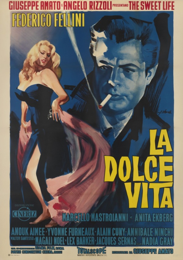 Plakat filmu „La dolce vita”